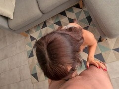 Hard rough sex, cum mouth, throat fuck