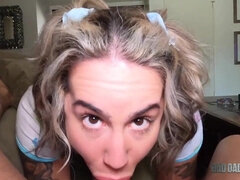 Vollbusig, Kehlenfick, Fetisch, Hardcore, Natürlichen titten, Pov, Realität, Tätowierung