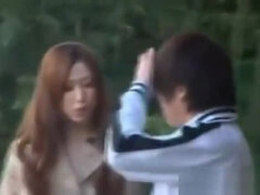 Asiático, Chica, Tetas grandes, Japonés, Al aire libre, Público, Extraño