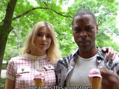 Schönheit, Blondine, Blasen, Freund, Geschnappt, Betrug, Pov, Tätowierung