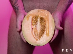 Sexy redhead fucking with fruits, vegetables and mature man - TRAILER ORGANIC