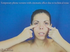 Julia V Earth guides you through day 9 of face fitness, with close-ups and silly faces to enhance your bombshell beauty!