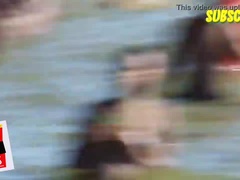 アフリカ人, ビーチ, デカパイ, フェラチオ, チン, アウトドア, 公共, 濡れ