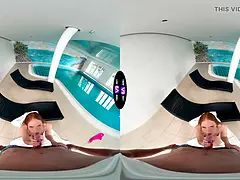 Blowjob, Licking, Nude, Pool, Pov, Screaming, Teen, Tits