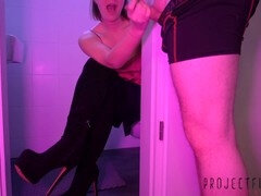 Laarzen, Hakken, Nylonstof, Kantoor, Panty, Secretaresse, Rok