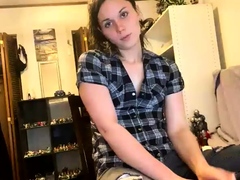 Cute blonde amateur webcam teen masturbating
