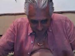 Yuri234 Silver daddy grandpa playing with his uncut cock