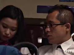 Азиатки, Автобус, Фистинг, Японки, На публике, Наездница