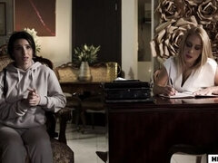 Blondine, Schwanz, Dildo, Doppelpenetration, Behaart, Hardcore, Milf, Rau