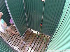Amazing Czech Blonde in Pool&180s Shower