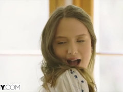 18, アナル, お尻, 舐める尻, 茶髪の, ポルノスター, 馬乗り, ティーン