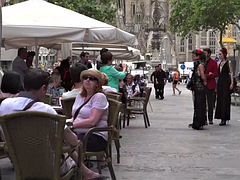 Lieveling, Bondage discipline sadomasochisme, Bruinharig, Aangekleed, Buiten, Openbaar, Slet, Billekoek