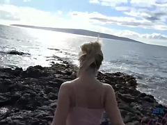 Lieveling, Strand, Blond, Compilatie, Voeten, Vriendin, Hardcore, Openbaar