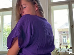 Grosse titten, Braunhaarige, Kleid, Fingern, Absätze, Masturbation, Milf, Ehefrau
