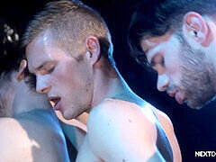 Arsch, Blasen, Verein, Hochschule, Schwul, Gruppe, Arsch lecken, Flotter dreier