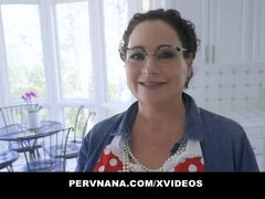 Busty Blonde Step Grandma Takes It Doggystyle