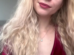 Leie, Sadomasochismus, Blondine, Frau, Weibliche domination, Pov, Solo