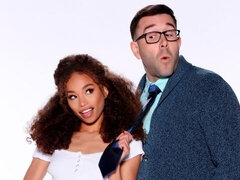 フェラチオ, 茶髪の, バック, 毛深い, 異人種間, ガリガリ, スカート, ティーン