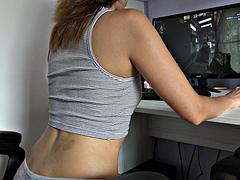 Sweet Bunnys Big-Butt Cheeks Spanked Hard and Fingers Wrecked Deep During Steamy CS:GO Stream