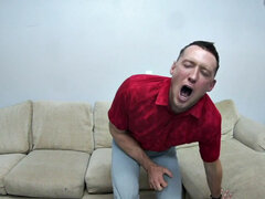 Ripped stud wanks after ball busting kicks in duo