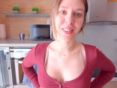 Salle de bains, Couple, Éjaculation interne, En levrette, Pov, Rugueux, Fils, Nénés