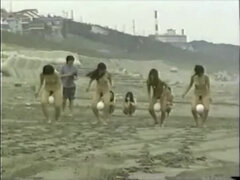 Asiático, Playa, Tetas grandes, Universidad, Japonés, Desnudo, Fiesta, Solo