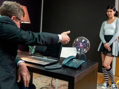 Pijpbeurt, Bruinharig, Hondjeshouding, Harig, Handbeurt, Lerarin, Tiener, Tieten likken