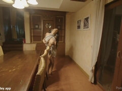 Kont, Bruinharig, Gek, Erotisch, Indisch, Naakt, Alleen, Tieten likken