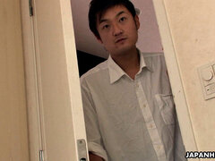 18, アジア人, ぽっちゃり, フェラチオ, 兄弟, チン, オナニー, ティーン