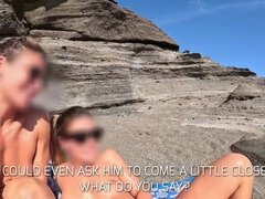 Beach Prank For Two Fit Girls: My Friend Fede Goes To The Beach With A Friend Of Hers And Arranges A Spicy Encounter With My Cock
