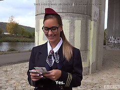 素人, 美人, 茶髪の, チェコ, 汚れた　, Hd, 公共, ティーン