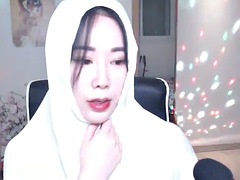 Enthousiasteling, Aziatisch, Lieveling, Badpak, Koreaans, Alleen, Tiener, Webcamera