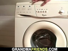 デカパイ, ブロンド, フェラチオ, 熟年, 淫乱熟女, 母, 義母, 三人