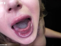 Leie, Blondine, Vollbusig, Spermaladung, Kehlenfick, Schwanzloch, Interrassisch, Monster