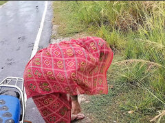 Desi Bhabhi Outdoor Blowjob and Doggy Style Sex with Young Boyfriend