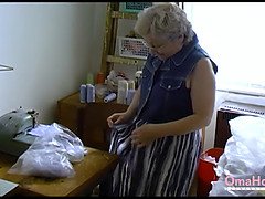 Enthousiasteling, Omie, Huisgemaakt, Masturbatie, Rijpe lesbienne, Orgasme, Alleen, Vrouw