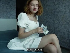 Stel, Schattig, Vies praten, Huisgemaakt, Natuurlijke tieten, Roodharige vrouw, Strak, Nat