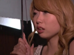 Scared Japanese teen promises to suck a cock to have company