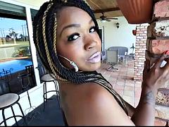 Black thicc hoe: Big Ass, Cumshot  Cowgirl Porn