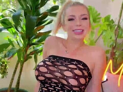Chica, Tetas grandes, Rubia, Mamada, Tetona, Lencería, Estrella porno, Pov