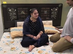 Desi Aunty Pujaprem Fucked Hard by Son-in-Law - Big Cock Blowjob and Doggy Style Cumshot