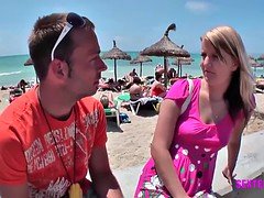 Plage, Allemand, Voyeur