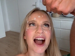 Where Is My Umbrella! 4x In A Row - Blowjob With Multiple Facials - Baebaezoe