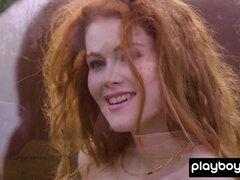 Gros cul, Gros seins, Plantureuse, De plein air, Rousse roux, Solo