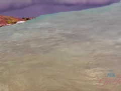 ビーチ, 彼女, ヌード, オーガズム, アウトドア, ハメ撮り, 公共, 濡れ