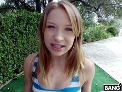 18 ans, Amateur, Blonde, Tir de sperme, Branlette thaïlandaise, Seins naturels, Petite femme, Adolescente