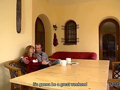 Daddy4k. mature guy couldn't say no to step daughters-in-law of his...