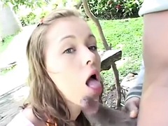 Selina 18 licks and pussy pounded by BBC