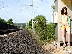 Hd, オナニー, 天然, 自然山雀, アウトドア, 公共, 一人, ティーン