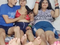 Bisexuelle, Indienne, Chatte, Plan cul à trois